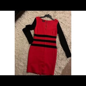 SOLD!!!! Bebe bodycon red dress